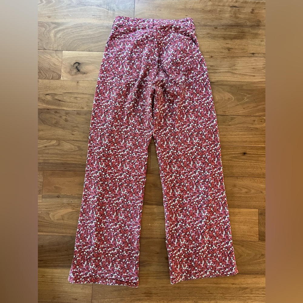 Women’s High Rise Wide Leg Floral Denim